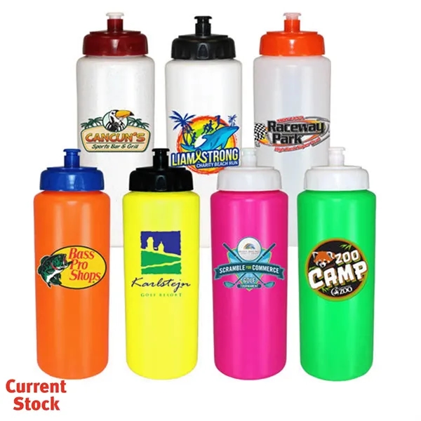 32oz. Sports Bottle w/Push 'n Pull Cap, Full Color Digital... from ASI 30270 Aakron Line