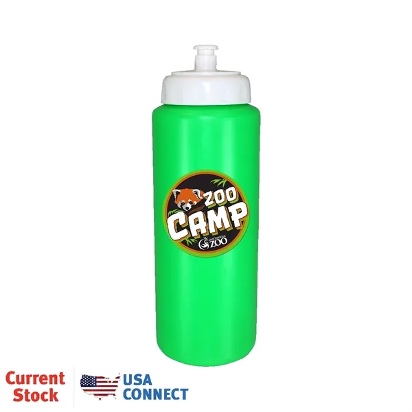 32oz. Sports Bottle w/Push 'n Pull Cap, Full Color Digital... from ASI 30270 Aakron Line