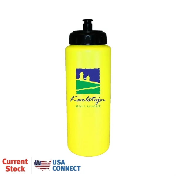 32oz. Sports Bottle w/Push 'n Pull Cap, Full Color Digital... from ASI 30270 Aakron Line