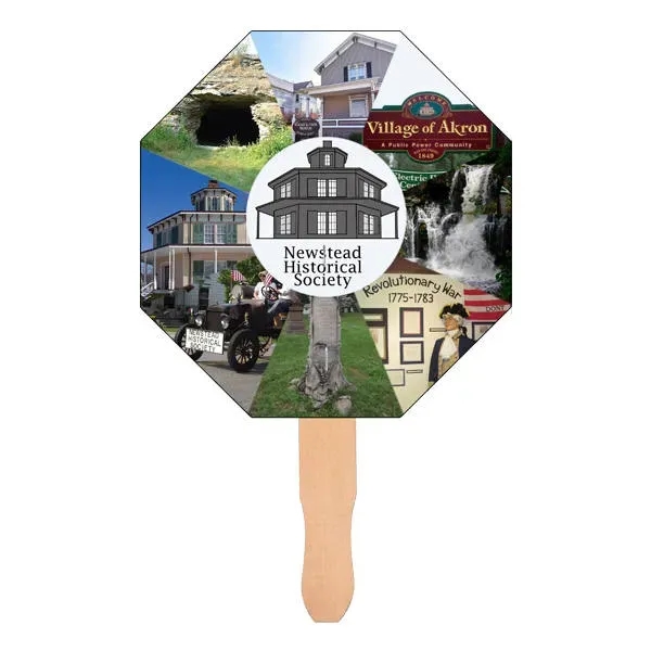 Stop Sign Shape Hand Fan, Full Color Digital... from ASI 30270 Aakron Line