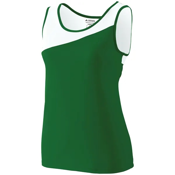 Women's accelerate jersey featuring moisture wicking and self-fabric binding at the... from ASI 37461 Augusta Sportswear / Augusta Sportswear, Inc. d/b/a Momentec Brands