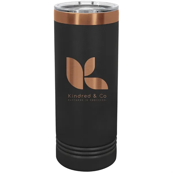 Polar Camel stainless steel 22-ounce insulated ION-Plated tumbler with sliding lid.... from ASI 74601 Calico