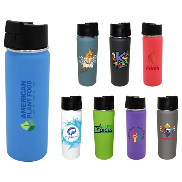 Halcyon® 20 oz. Sport Bottle w/ Push Button Lid... from ASI 30270 Aakron Line