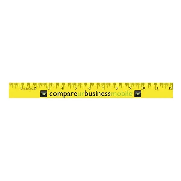12" Enamel Wood Ruler, Full Color Digital... from ASI 30270 Aakron Line