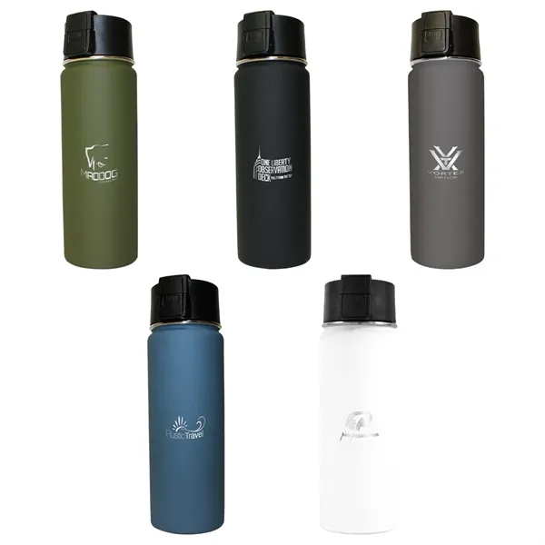 Halcyon® 20 oz. Sport Bottle w/ Push Button Lid, Laser Engr... from ASI 30270 Aakron Line