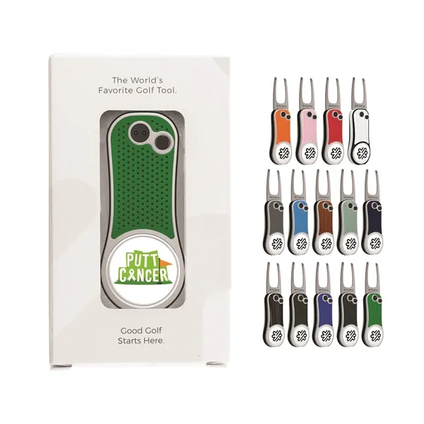 Pitchfix Hybrid Golf Divot Repair tool with textured grip, club rest,... from ASI 52263 EMT