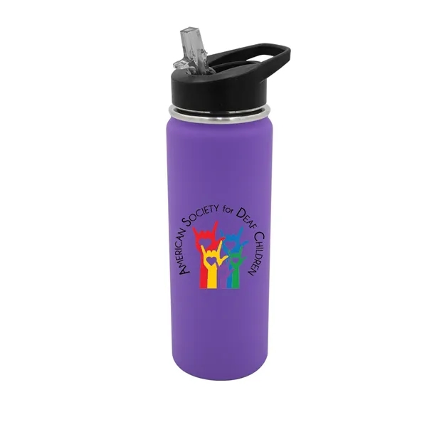 Halcyon® 20 oz. Sports Bottle with Flip Straw Lid, Full Col... from ASI 30270 Aakron Line