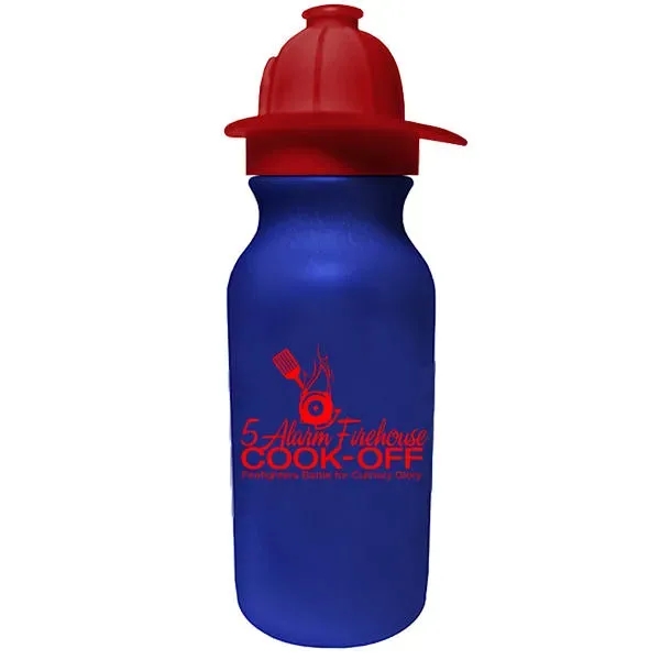 20 oz. Value Cycle Bottle w/Fireman Helmet Push'n Pull Cap... from ASI 30270 Aakron Line