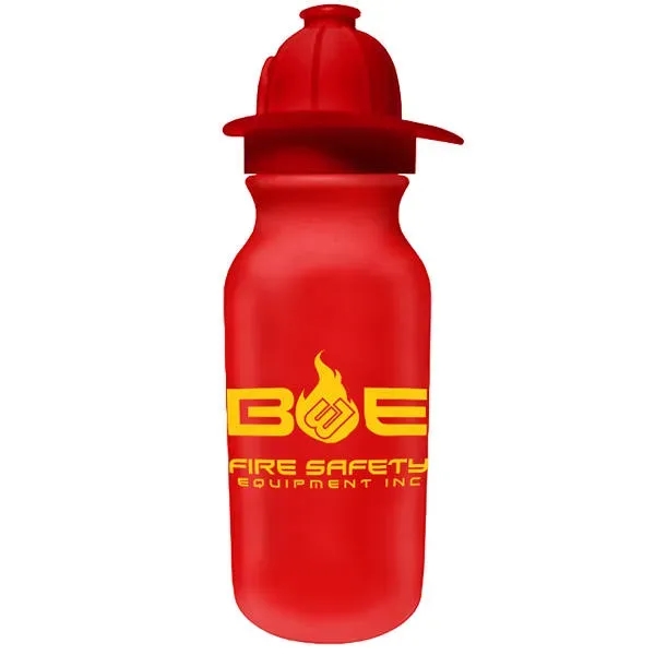 20 oz. Value Cycle Bottle w/Fireman Helmet Push'n Pull Cap... from ASI 30270 Aakron Line