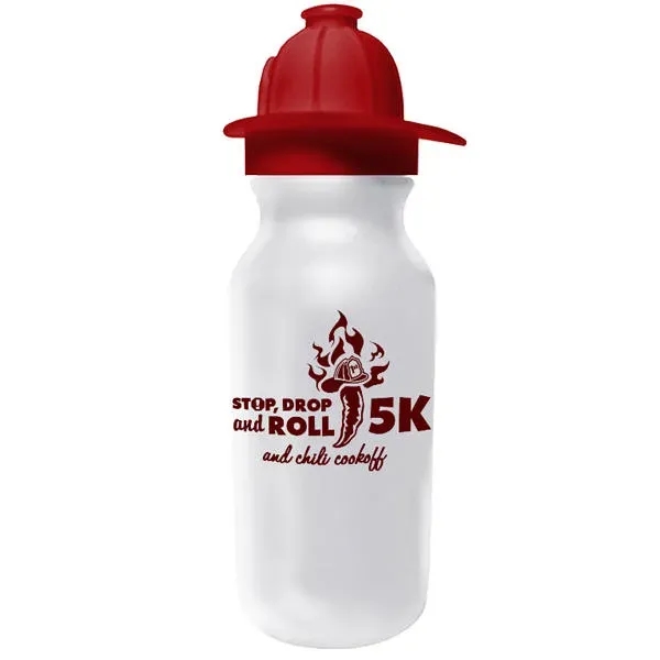 20 oz. Value Cycle Bottle w/Fireman Helmet Push'n Pull Cap... from ASI 30270 Aakron Line