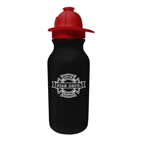 20 oz. Value Cycle Bottle w/Fireman Helmet Push'n Pull Cap... from ASI 30270 Aakron Line