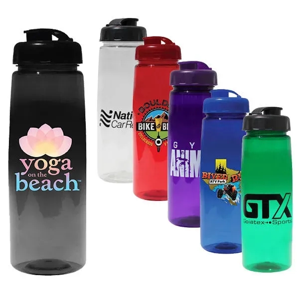 30 oz. Poly-Saver PET Bottle with Flip Top Cap... from ASI 30270 Aakron Line