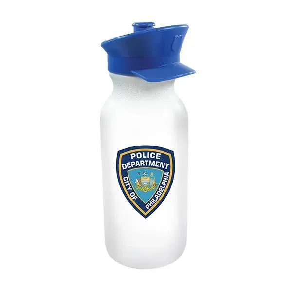 20 oz. Value Cycle Bottle with Police Hat Push 'n Pull... from ASI 30270 Aakron Line