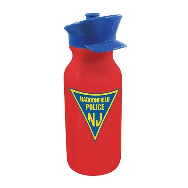20 oz. Value Cycle Bottle with Police Hat Push 'n Pull... from ASI 30270 Aakron Line
