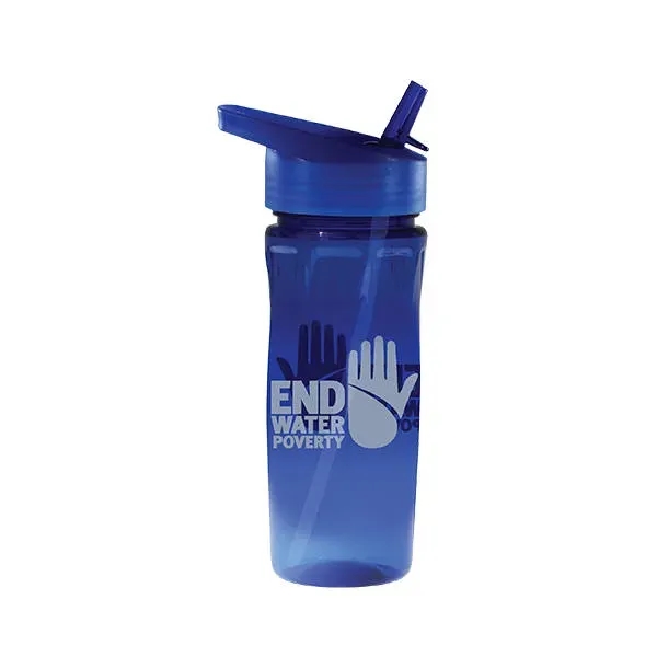 18 oz. Poly-Saver PET Bottle with Straw Cap... from ASI 30270 Aakron Line