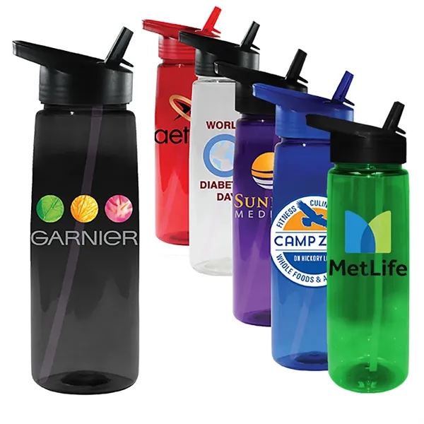 30 oz. Poly-Saver PET Bottle with Straw Cap... from ASI 30270 Aakron Line