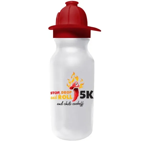 20 oz. Value Cycle Bottle with Fireman Helmet Push'n Pull Ca... from ASI 30270 Aakron Line
