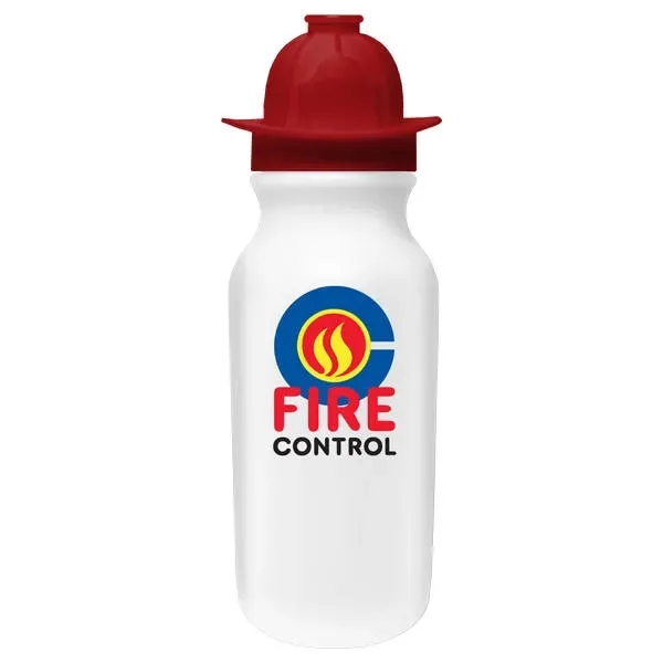 20 oz. Value Cycle Bottle with Fireman Helmet Push'n Pull Ca... from ASI 30270 Aakron Line