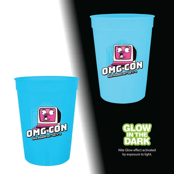 12 oz. Nite Glow Stadium Cup, Full Color Digital... from ASI 30270 Aakron Line
