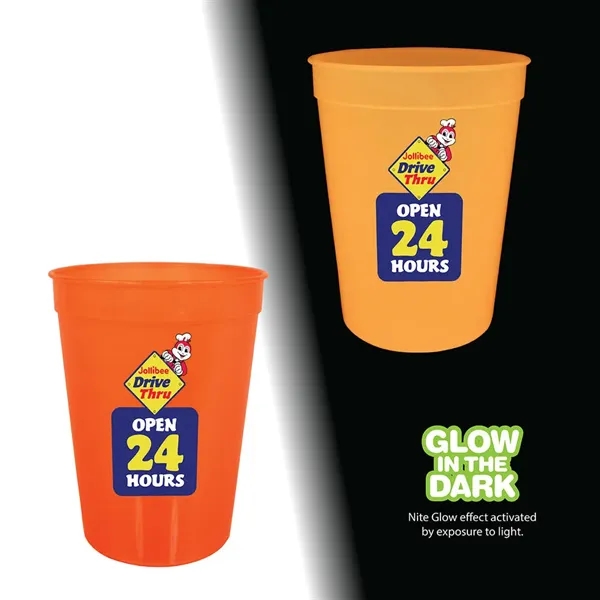 12 oz. Nite Glow Stadium Cup, Full Color Digital... from ASI 30270 Aakron Line