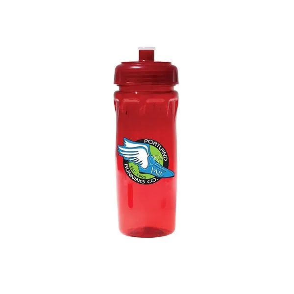 18 oz. Poly-Saver PET Bottle with Push 'n Pull Cap, Full... from ASI 30270 Aakron Line