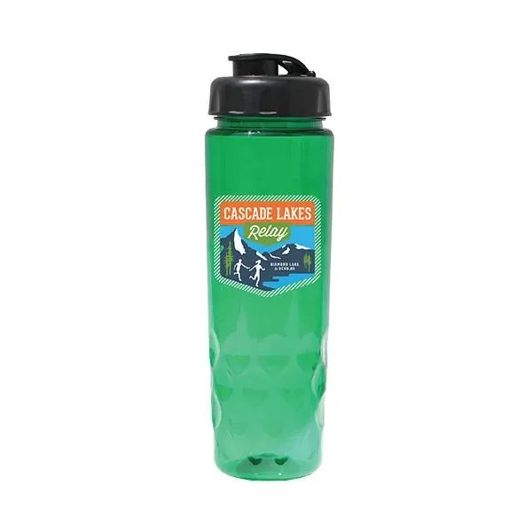 24 oz. Poly-Saver PET Bottle with Flip Top Cap, Full Color... from ASI 30270 Aakron Line