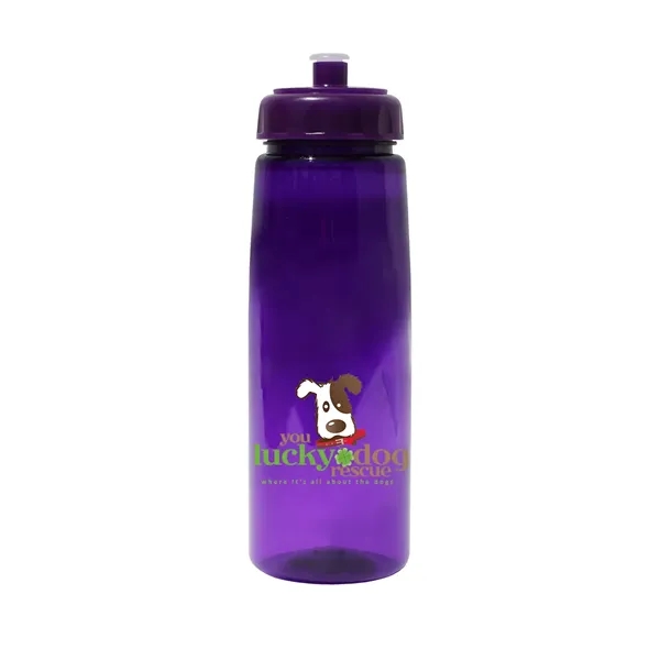 30 oz. Poly-Saver PET Bottle with Push 'n Pull Cap, Full... from ASI 30270 Aakron Line