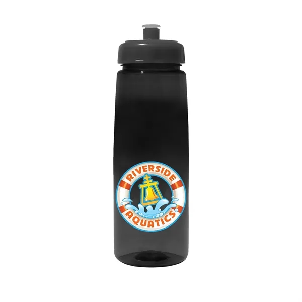 30 oz. Poly-Saver PET Bottle with Push 'n Pull Cap, Full... from ASI 30270 Aakron Line