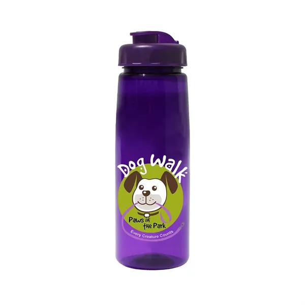 30 oz. Poly-Saver PET Bottle with Flip Top Cap, Full Color... from ASI 30270 Aakron Line