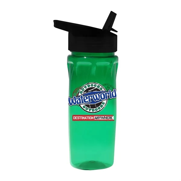 18 oz. Poly-Saver PET Bottle with Straw Cap, Full Color Digi... from ASI 30270 Aakron Line