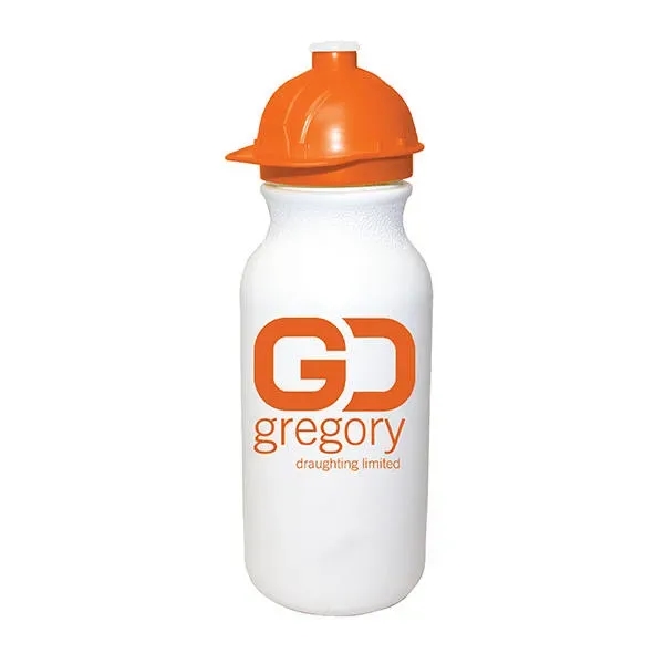 20 oz. Value Cycle Bottle w/ Safety Helmet Push 'n Pull... from ASI 30270 Aakron Line