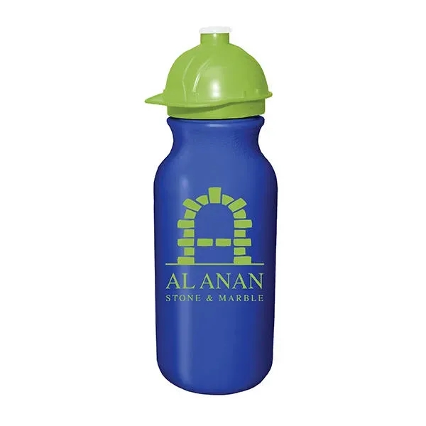 20 oz. Value Cycle Bottle w/ Safety Helmet Push 'n Pull... from ASI 30270 Aakron Line