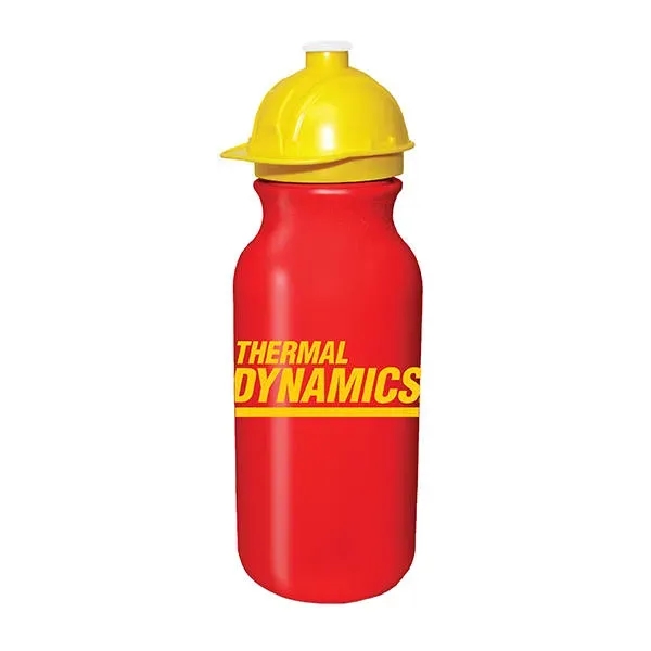 20 oz. Value Cycle Bottle w/ Safety Helmet Push 'n Pull... from ASI 30270 Aakron Line