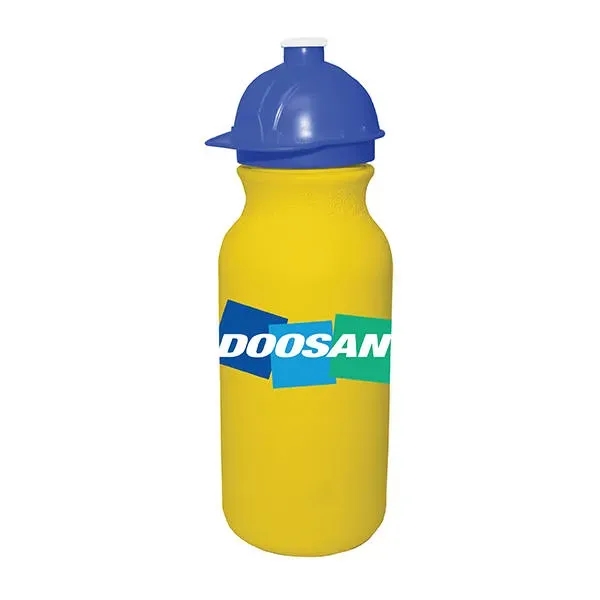 20 oz. Value Cycle Bottle with Safety Helmet Push 'n Pull... from ASI 30270 Aakron Line