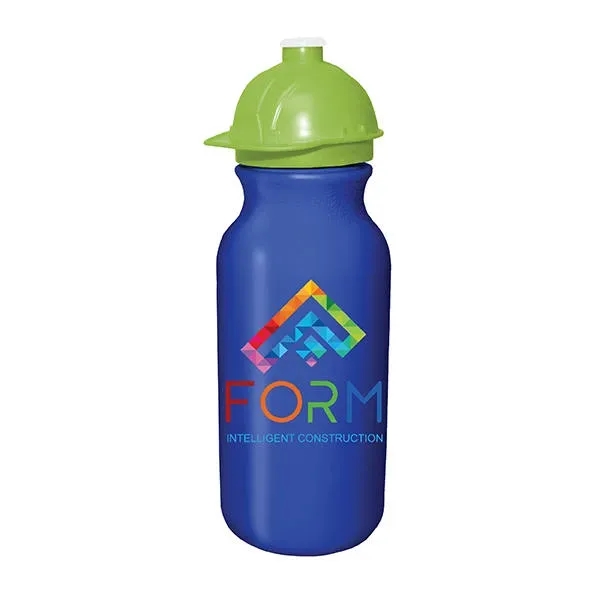 20 oz. Value Cycle Bottle with Safety Helmet Push 'n Pull... from ASI 30270 Aakron Line