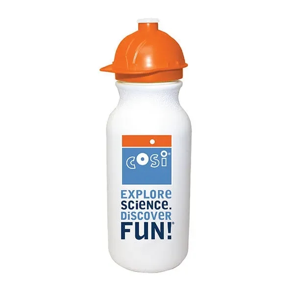 20 oz. Value Cycle Bottle with Safety Helmet Push 'n Pull... from ASI 30270 Aakron Line