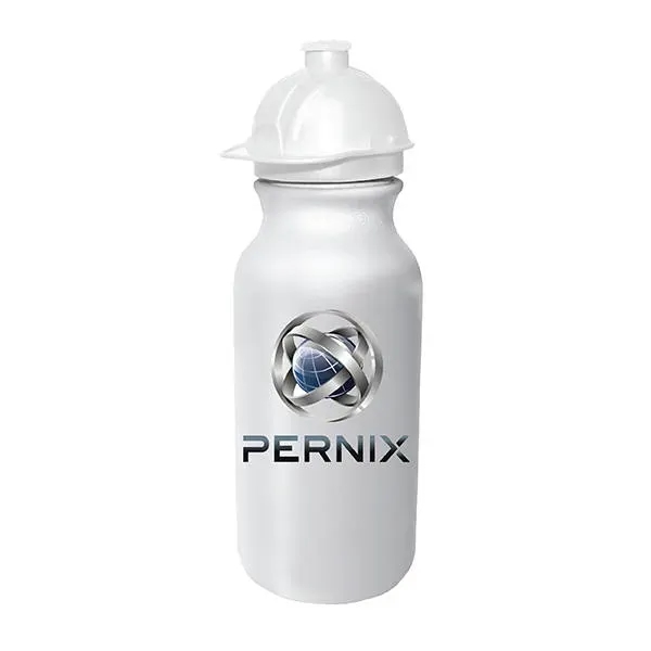 20 oz. Value Cycle Bottle with Safety Helmet Push 'n Pull... from ASI 30270 Aakron Line