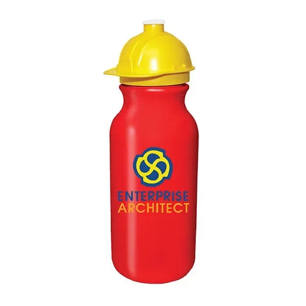 20 oz. Value Cycle Bottle with Safety Helmet Push 'n Pull... from ASI 30270 Aakron Line