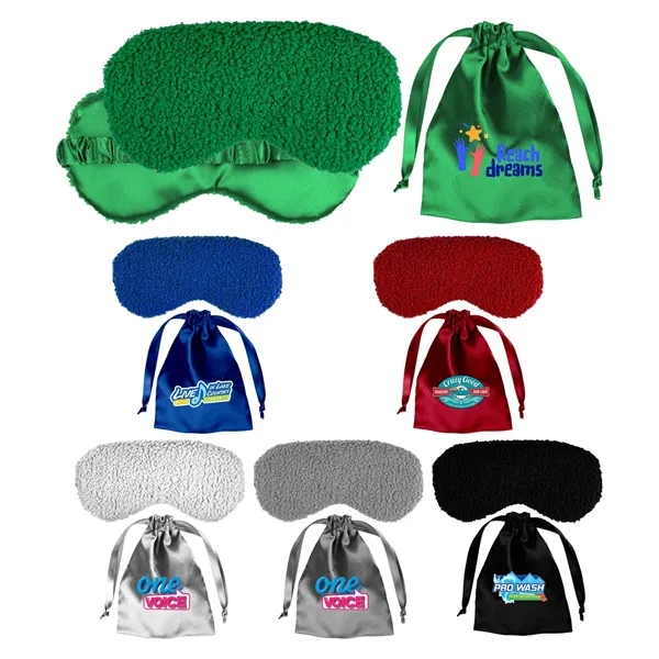 Fuzzy Sleep Mask Set... from ASI 30208 A P Specialties / AP Specialties