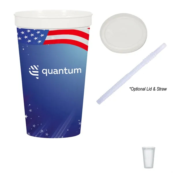 22 oz. full color stadium cups made with up to 25%... from ASI 61125 Hit Promotional Products / Hit®