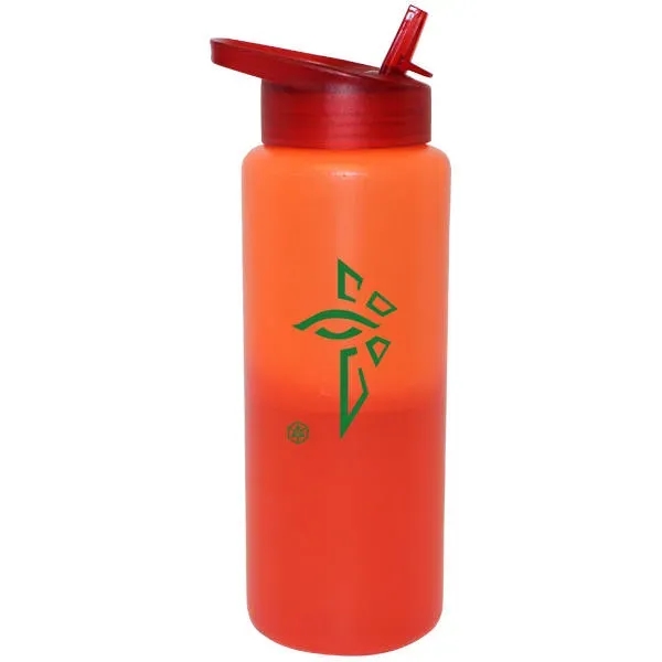 Mood 32 oz. Sports Bottle with Straw Cap Lid... from ASI 30270 Aakron Line