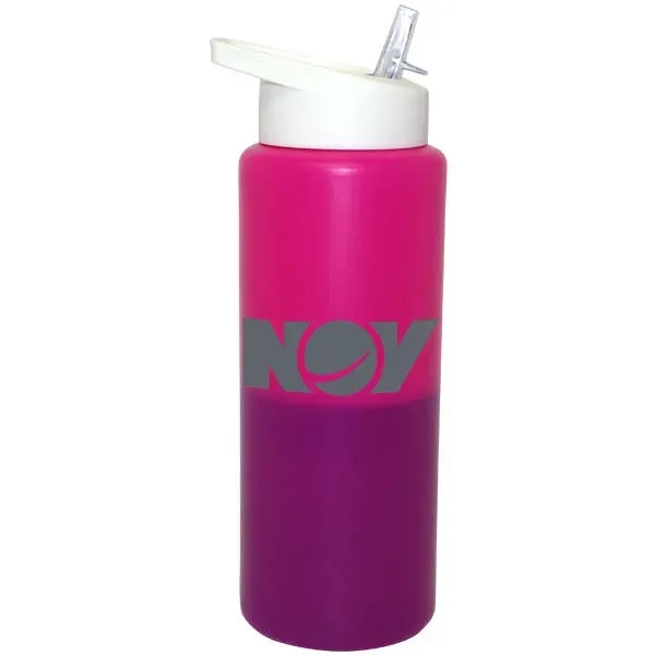 Mood 32 oz. Sports Bottle with Straw Cap Lid... from ASI 30270 Aakron Line