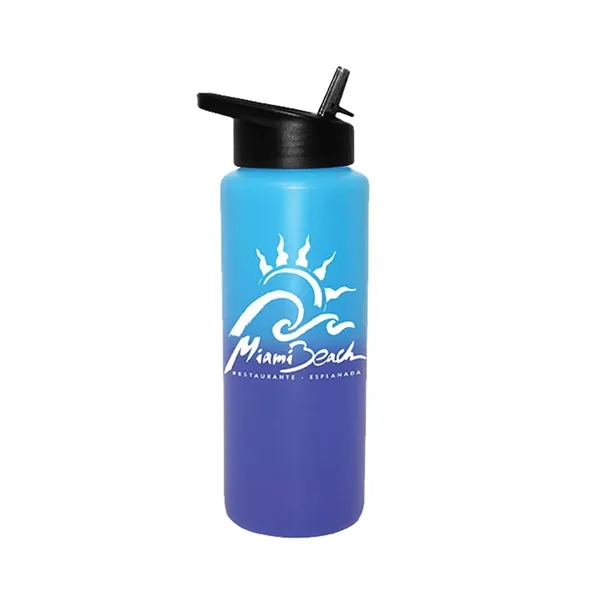 Mood 32 oz. Sports Bottle with Straw Cap Lid... from ASI 30270 Aakron Line