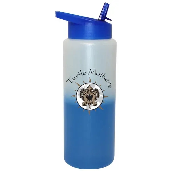 Mood 32 oz. Sports Bottle With Straw Cap Lid, Full Color... from ASI 30270 Aakron Line