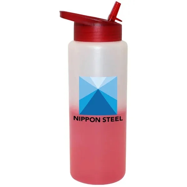 Mood 32 oz. Sports Bottle With Straw Cap Lid, Full Color... from ASI 30270 Aakron Line