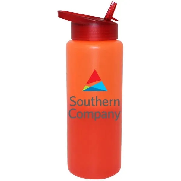 Mood 32 oz. Sports Bottle With Straw Cap Lid, Full Color... from ASI 30270 Aakron Line