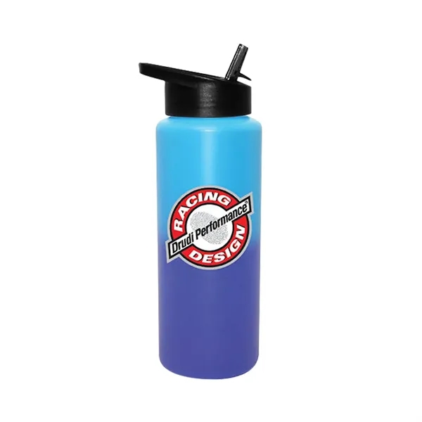 Mood 32 oz. Sports Bottle With Straw Cap Lid, Full Color... from ASI 30270 Aakron Line
