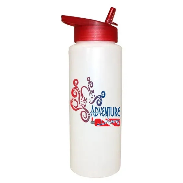 32oz. Sports Bottle with Straw Cap Lid, Full Color Digital... from ASI 30270 Aakron Line
