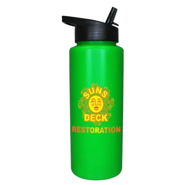 32oz. Sports Bottle with Straw Cap Lid, Full Color Digital... from ASI 30270 Aakron Line