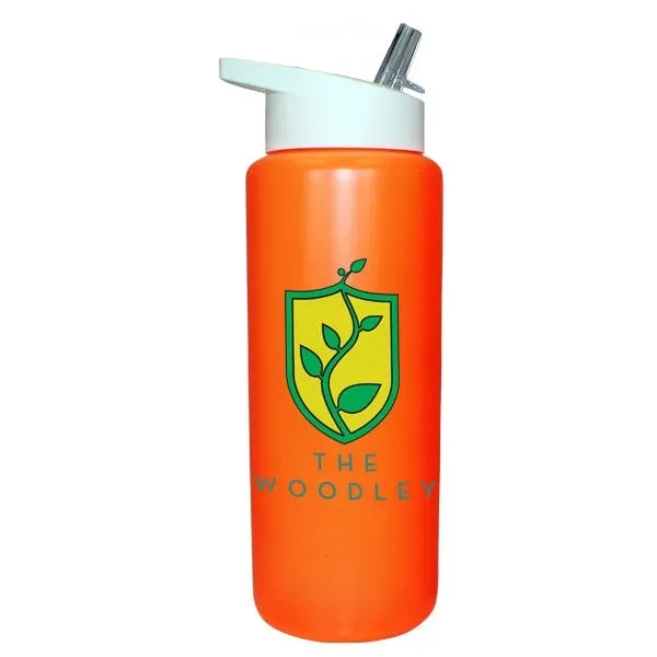 32oz. Sports Bottle with Straw Cap Lid, Full Color Digital... from ASI 30270 Aakron Line